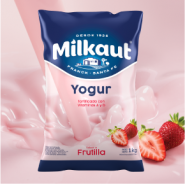 Yogur milkaut 1lt frutilla...